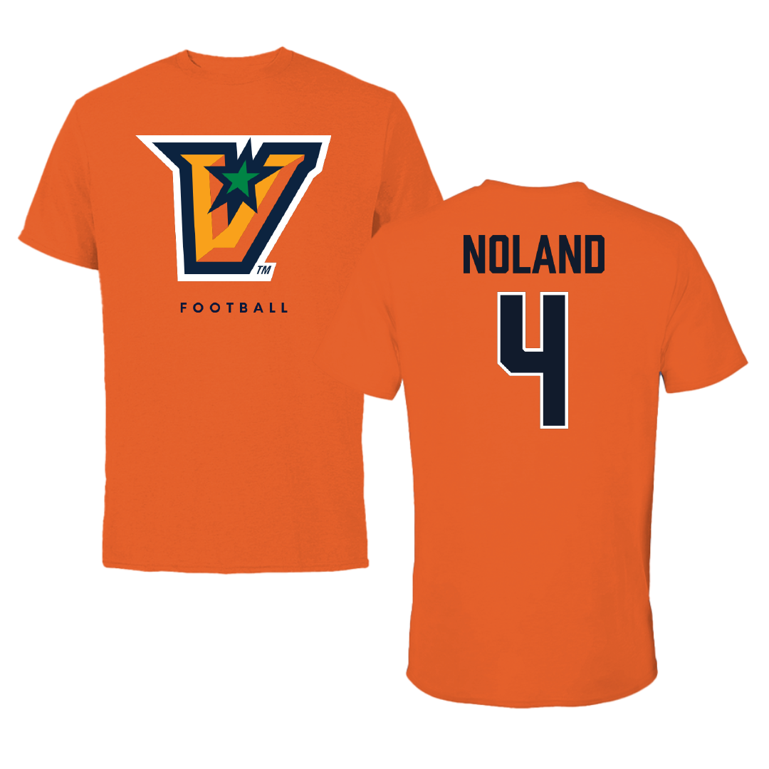 The University of Texas Rio Grande Valley Football Orange Performance Tee - #4 Xayvion Noland
