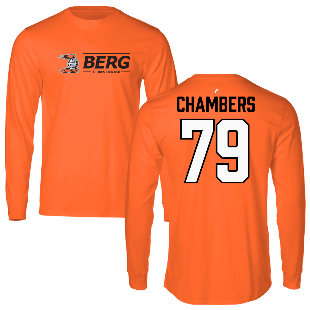 Heidelberg University Football Orange General Long Sleeve - #79 Luke Chambers