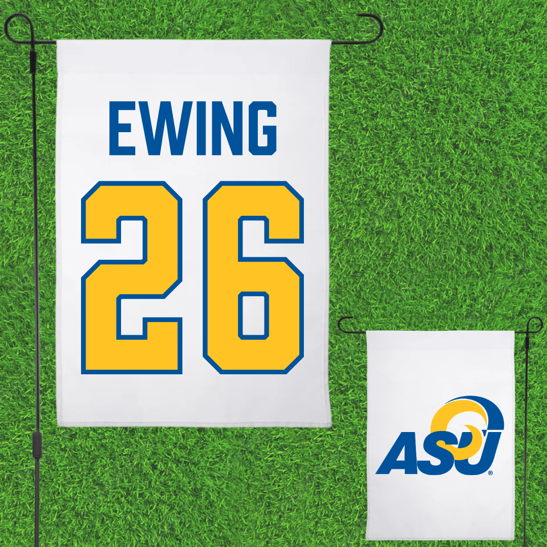 Angelo State University Softball White Garden Flag - #26 Addy Ewing