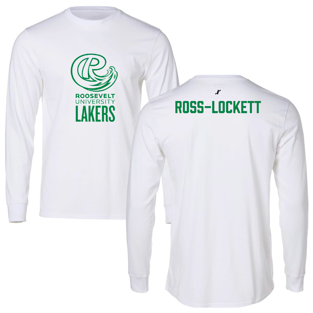 Roosevelt University Basketball (W) White Performance Long Sleeve - Zarriya Ross-Lockett