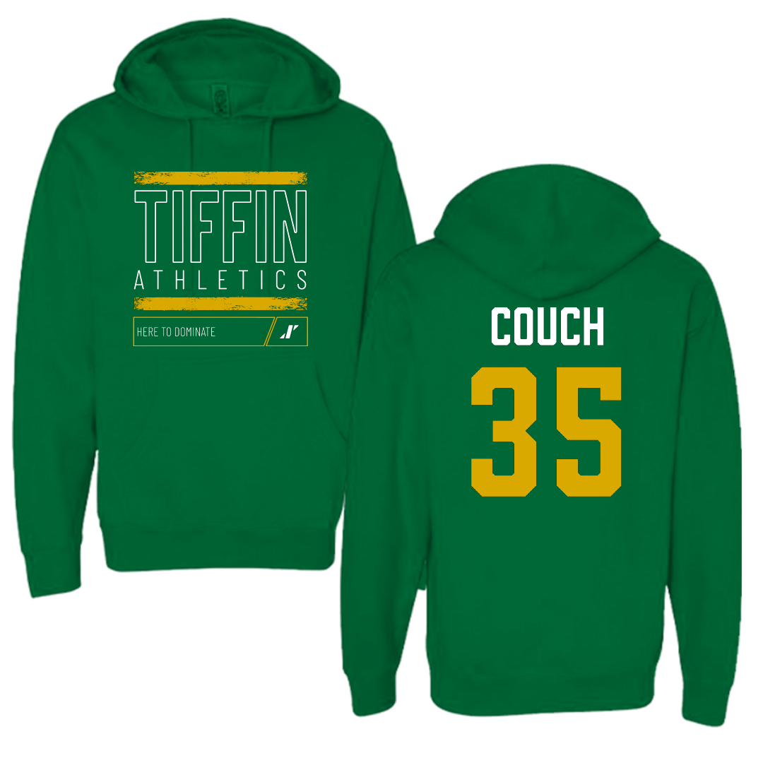 Tiffin University Soccer (M) Green Dominate Hoodie - #35 Devin Couch
