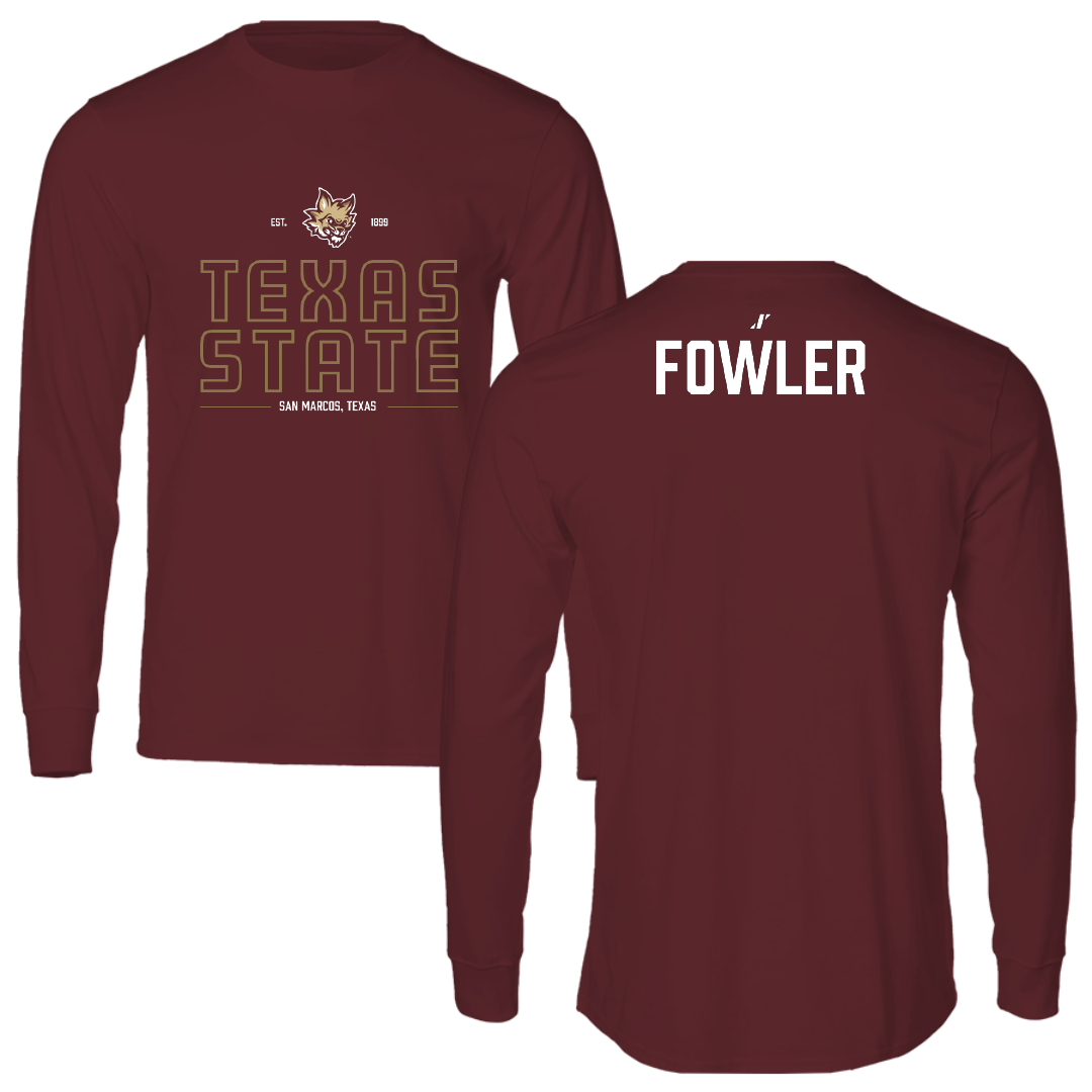 Texas State University Cheer Maroon General Long Sleeve - Savannah Fowler