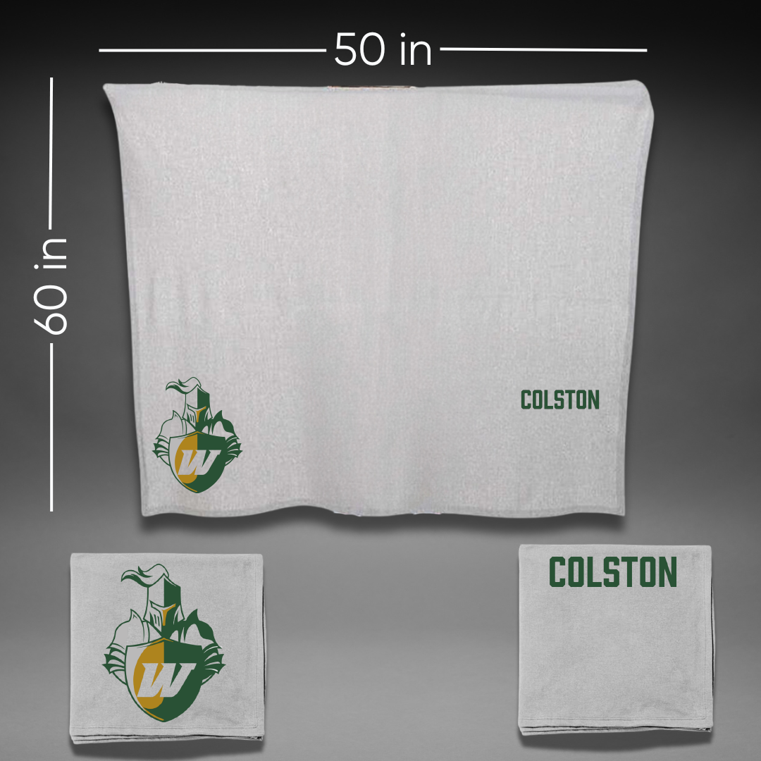 Webber International University Bowling Gray Blanket - Jayvion Colston