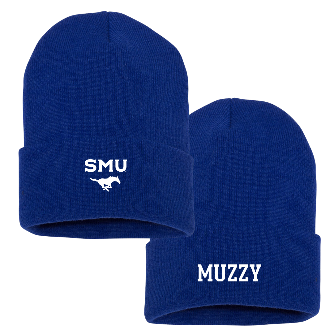 Southern Methodist University TF and XC Blue Beanie - Lily Muzzy
