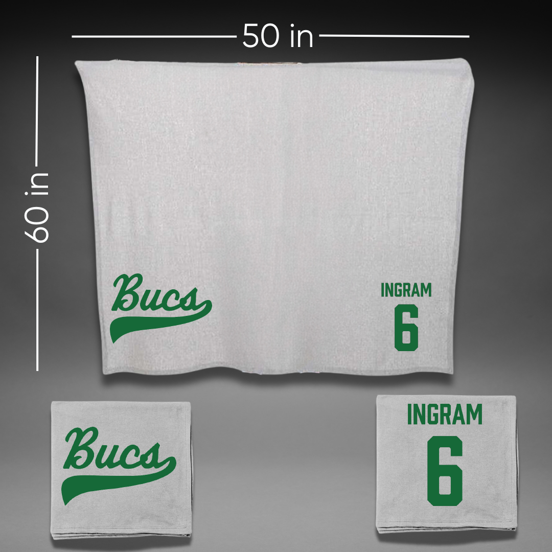 Shelton State Community College Baseball Gray Blanket - #6 Landen Ingram