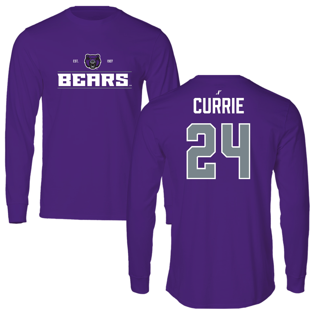 University of Central Arkansas Softball Purple General Performance Long Sleeve - #24 Sarah Currie
