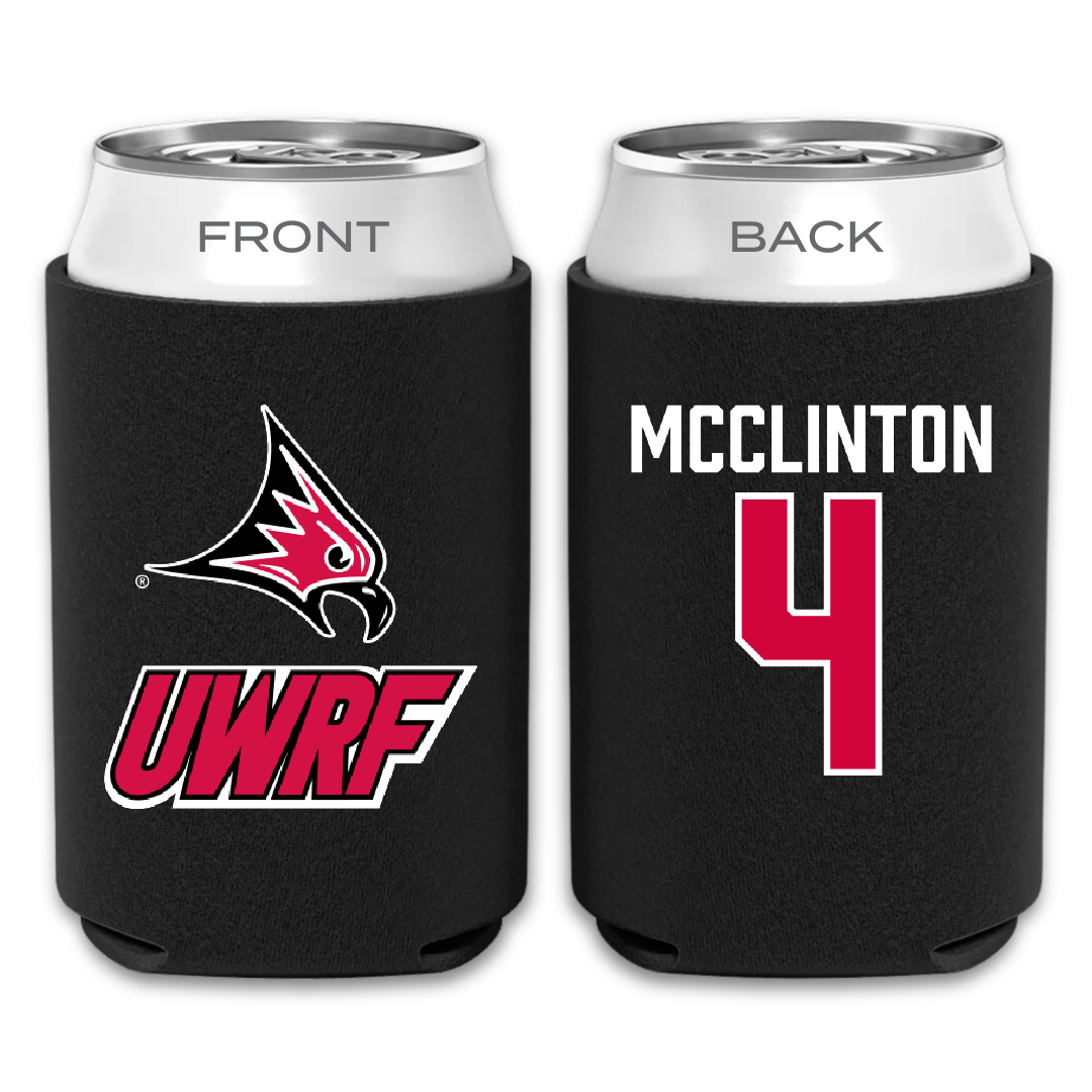 University of Wisconsin-River Falls Soccer Black Can Cooler - #4 Aliviah McClinton