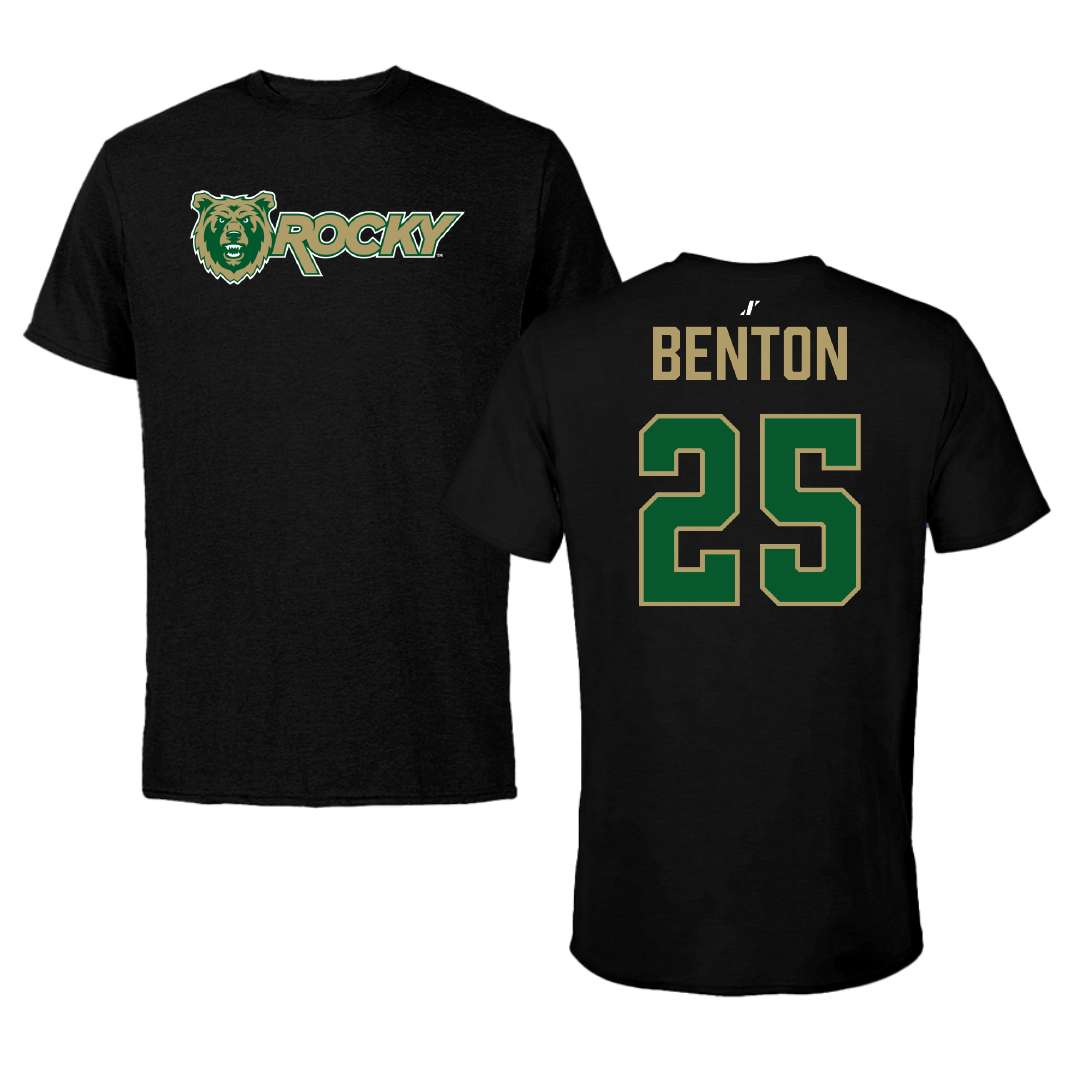 Rocky Mountain College Soccer (M) Black Performance Tee - #25 Aidan Benton