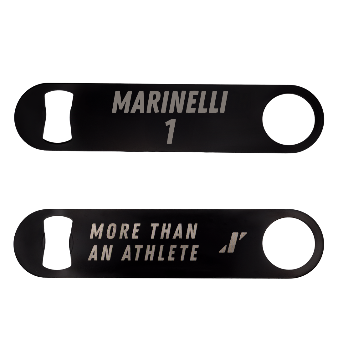 Bryant University Soccer Black Bottle Opener - #1 Luca Marinelli