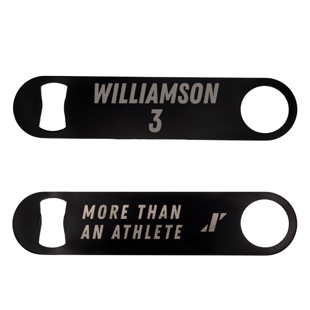 Johnson C. Smith University Basketball Black Bottle Opener - #3 Kamryn Williamson