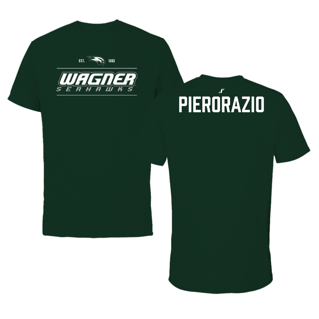 Wagner College Baseball Forest Green General Tee - Rocco Pierorazio