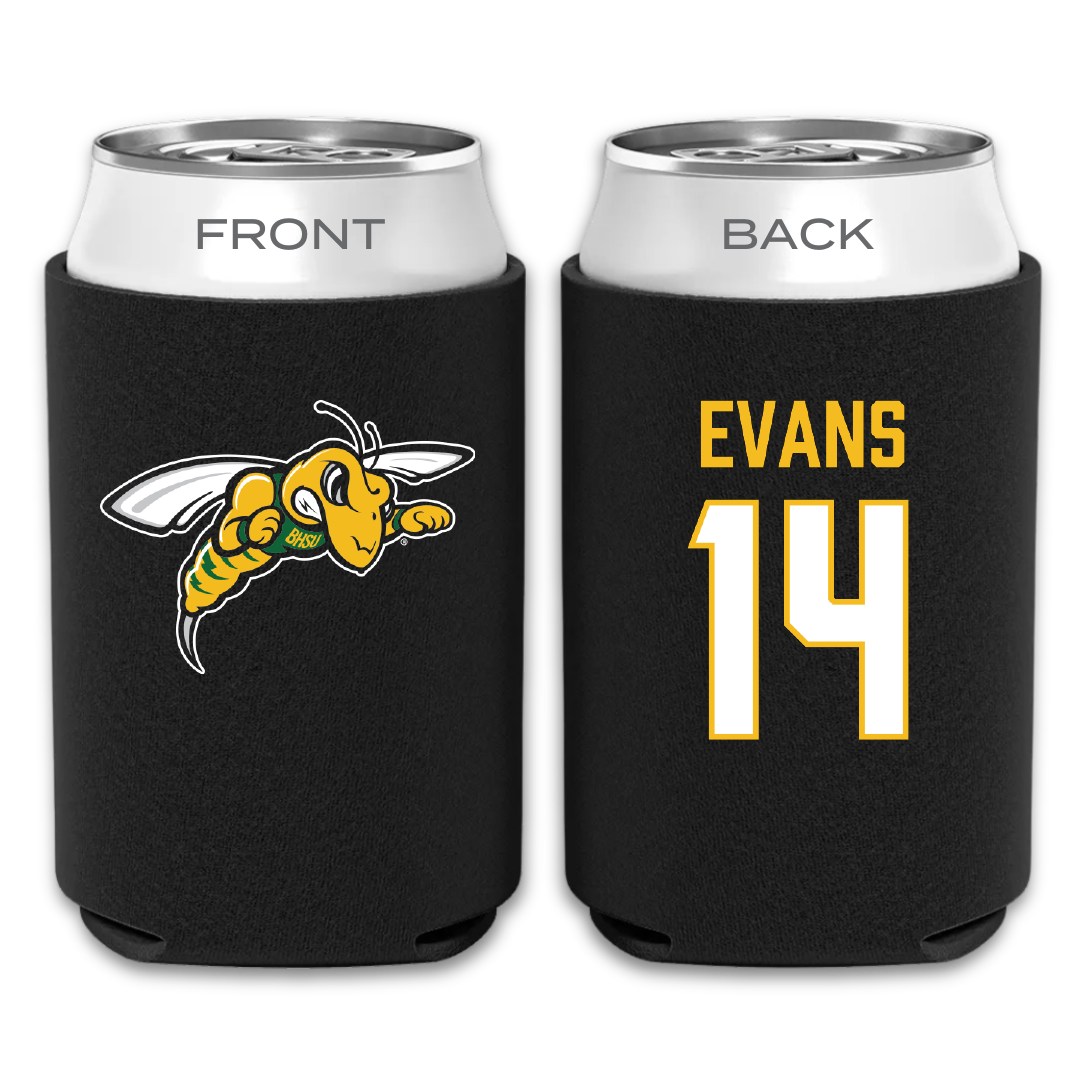 Black Hills State University Soccer Black Can Cooler - #14 Zoe Evans
