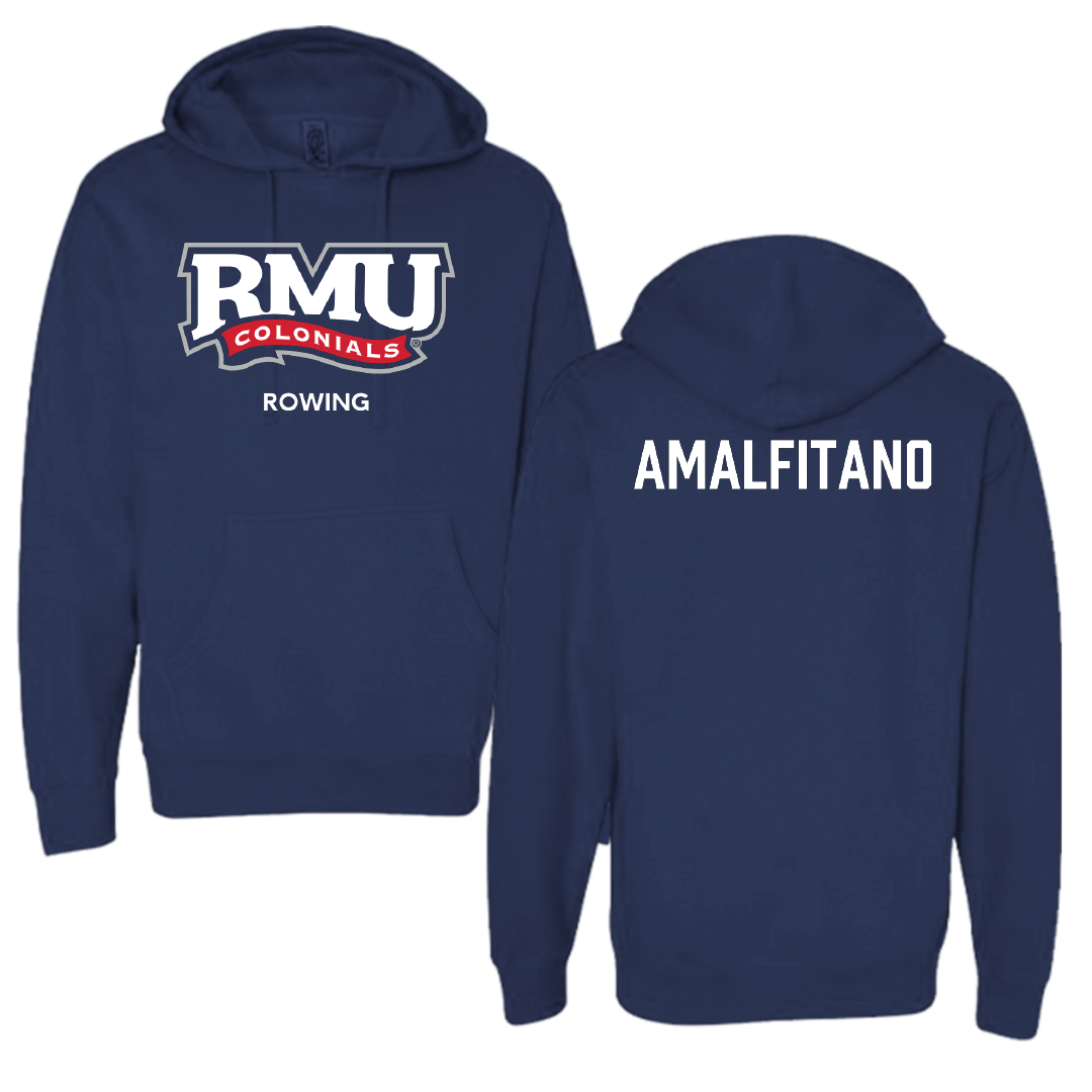 Robert Morris University Rowing (W) Navy Hoodie - Michayla Amalfitano