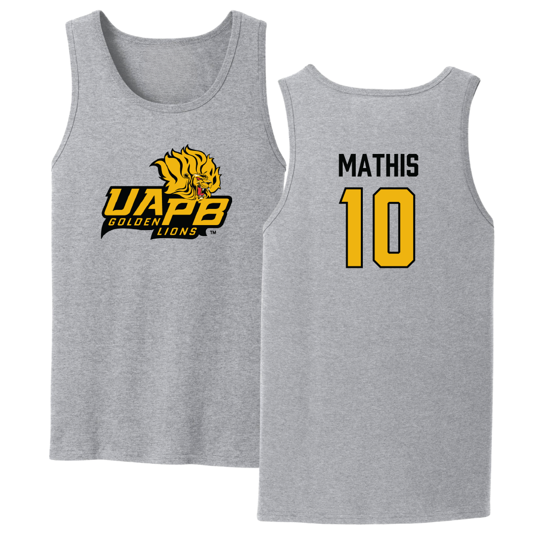 University of Arkansas-Pine Bluff Softball Sport Gray Tank Top - #10 Janai Mathis
