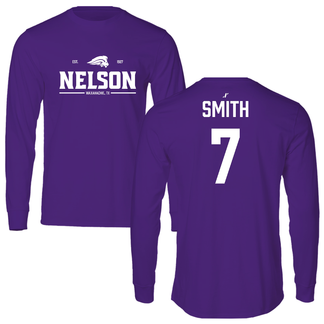 Nelson University Volleyball (W) Purple General Long Sleeve - #7 Mackenzie Smith