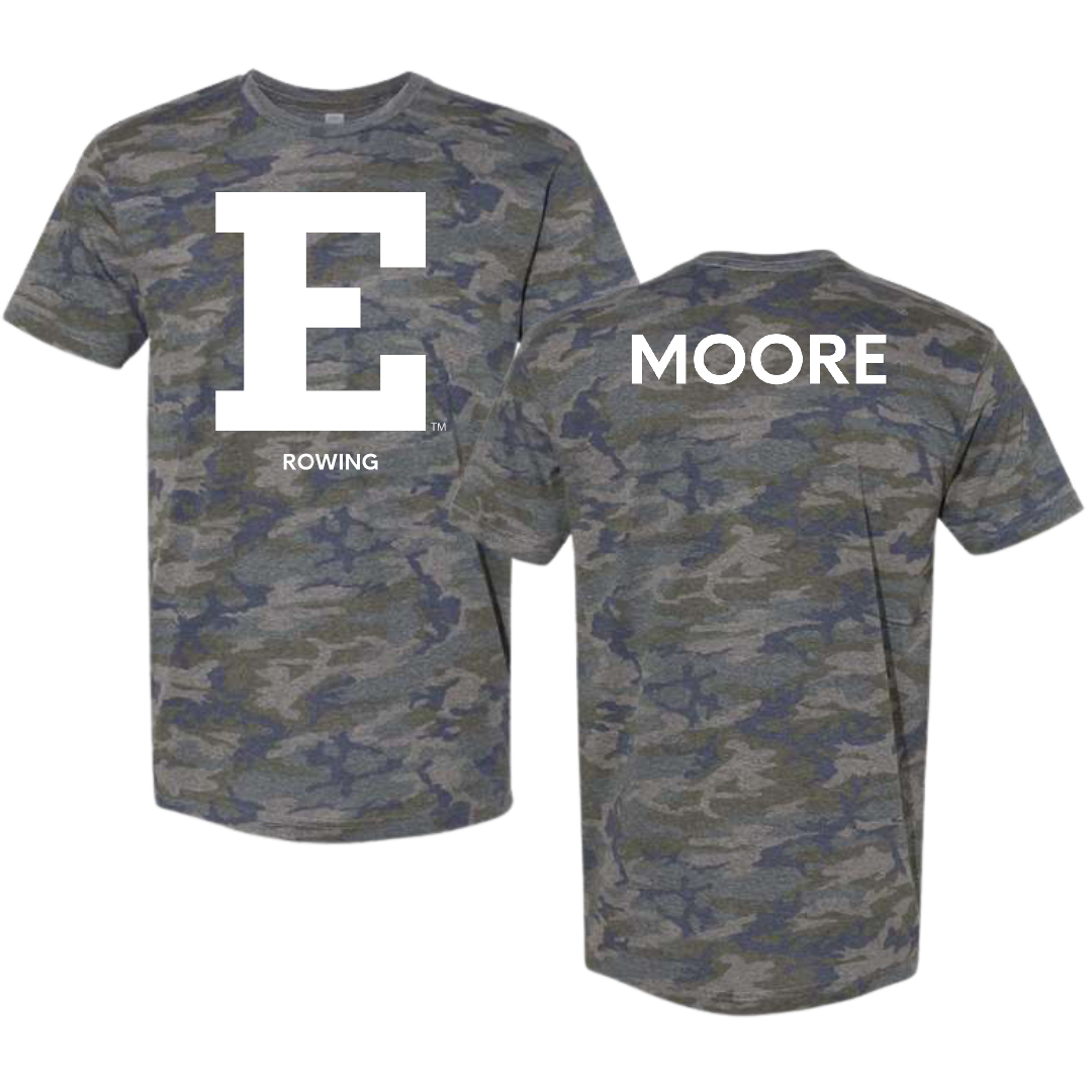 Eastern Michigan University Rowing (W) Vintage Camo Tee - Campbell Moore