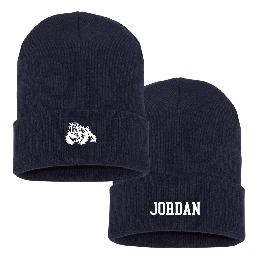 Fresno State University Softball Navy Beanie - #55 Faith Jordan