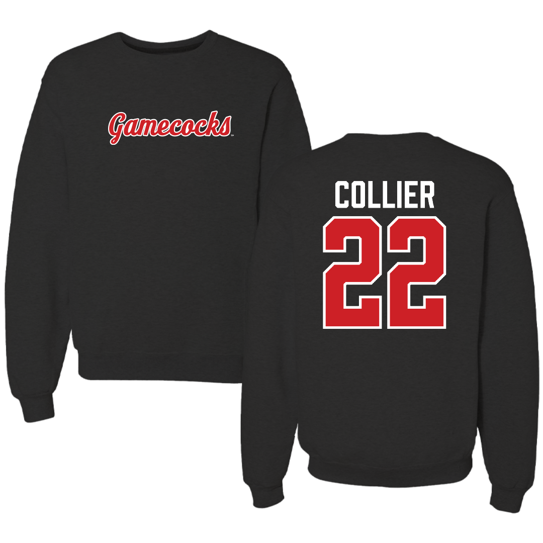 Jacksonville State University Football Black Crewneck - #22 Travis Collier