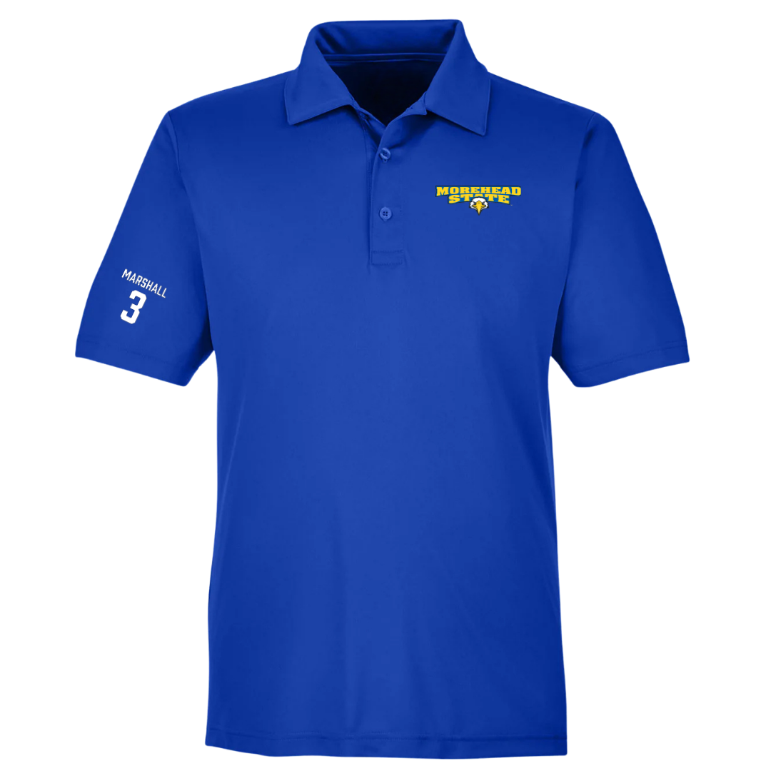 Morehead State University Basketball (M) Blue Polo - #3 George Marshall