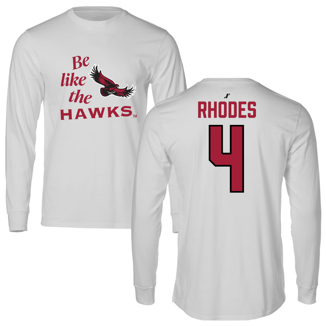 Saint Joseph's University Soccer Light Gray Be Like Us Performance Long Sleeve - #4 Ashley Rhodes
