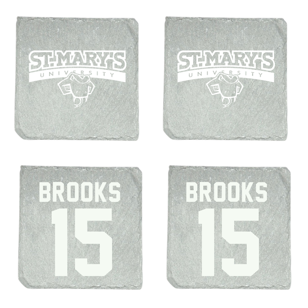 St. Mary's University (Texas) Baseball Stone Coaster (4 Pack)  - #15 Garrett Brooks