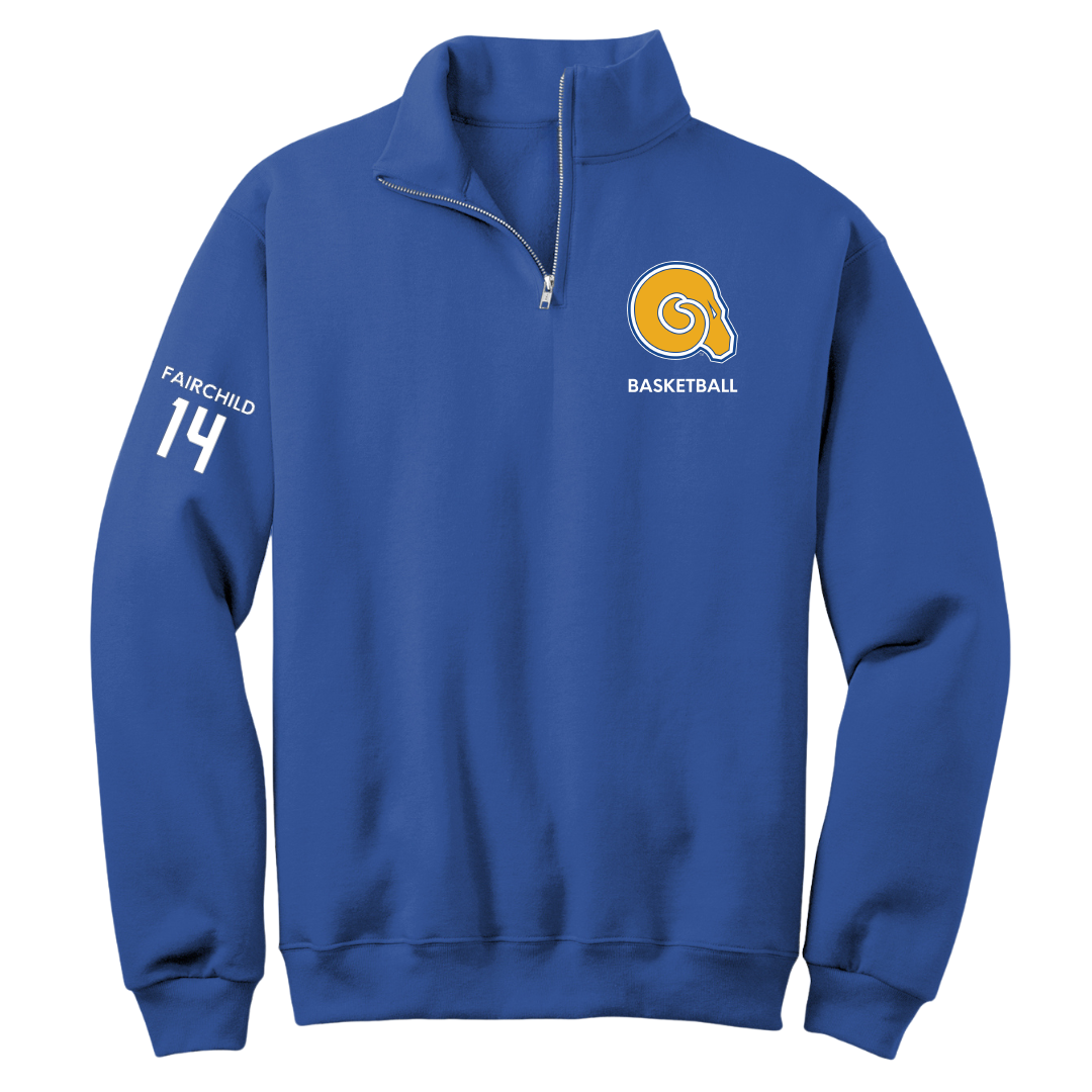 Albany State University Basketball (W) Blue Quarter-Zip - #14 Yasmine Fairchild