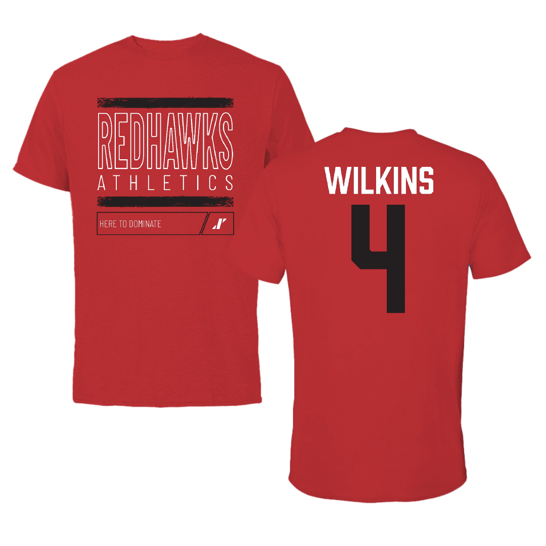 Southeast Missouri State University Softball Red Dominate Performance Tee - #4 Kinley Wilkins