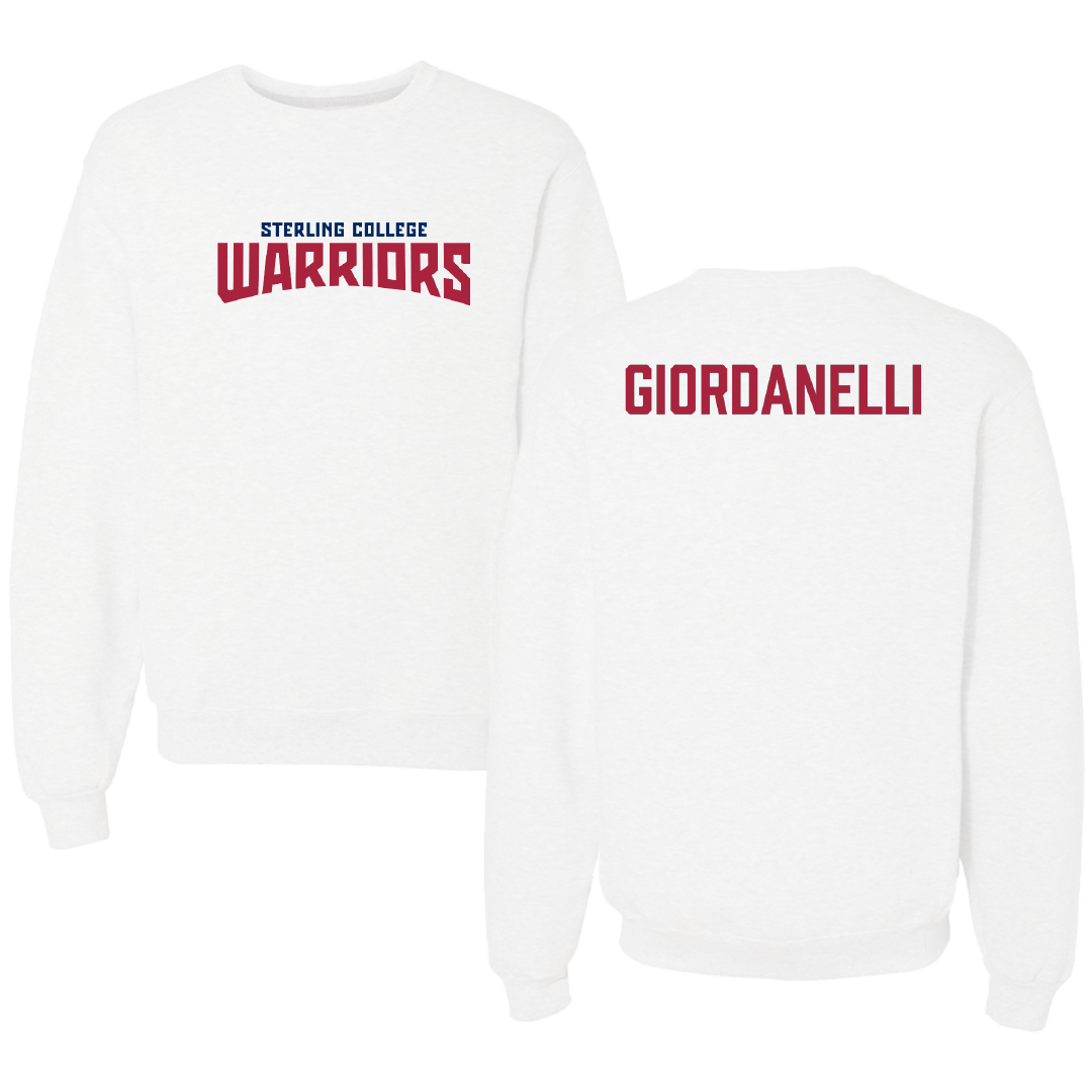 Sterling College Tennis White Classic Crewneck - Hannah Giordanelli
