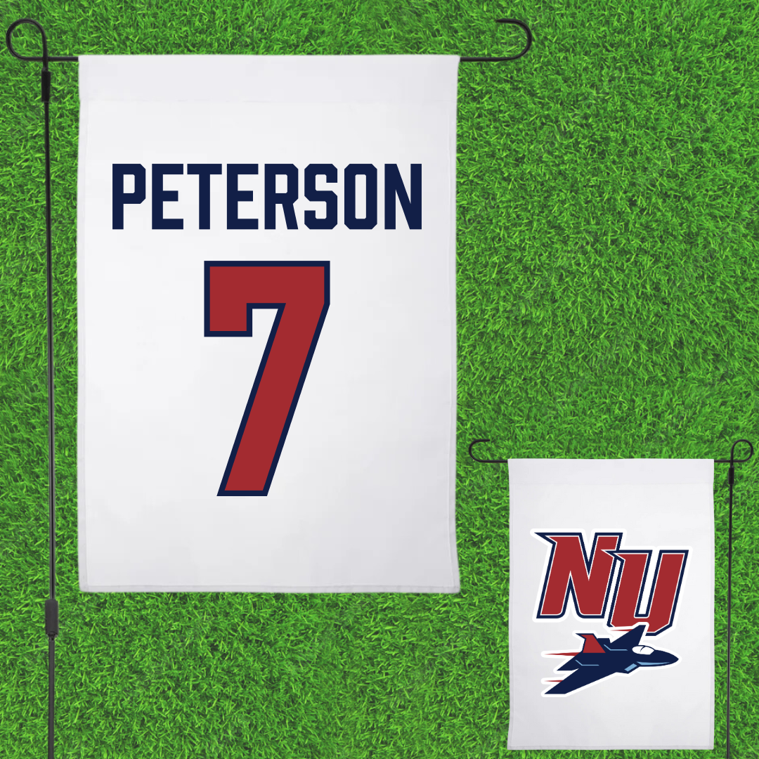 Newman University Softball White Garden Flag - #7 Aspen Peterson