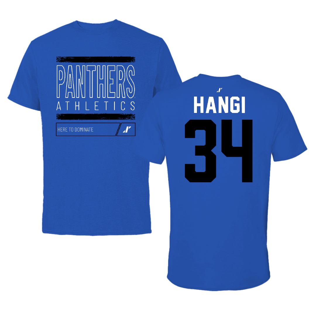Georgia State University Soccer Blue Dominate Tee - #34 Josue Hangi
