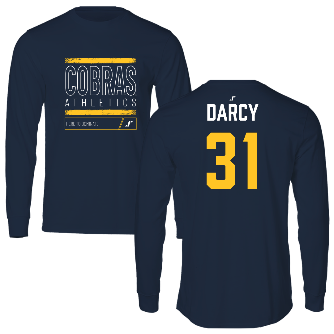 Coker University Lacrosse (W) Navy Dominate Performance Long Sleeve - #31 Kylee Darcy