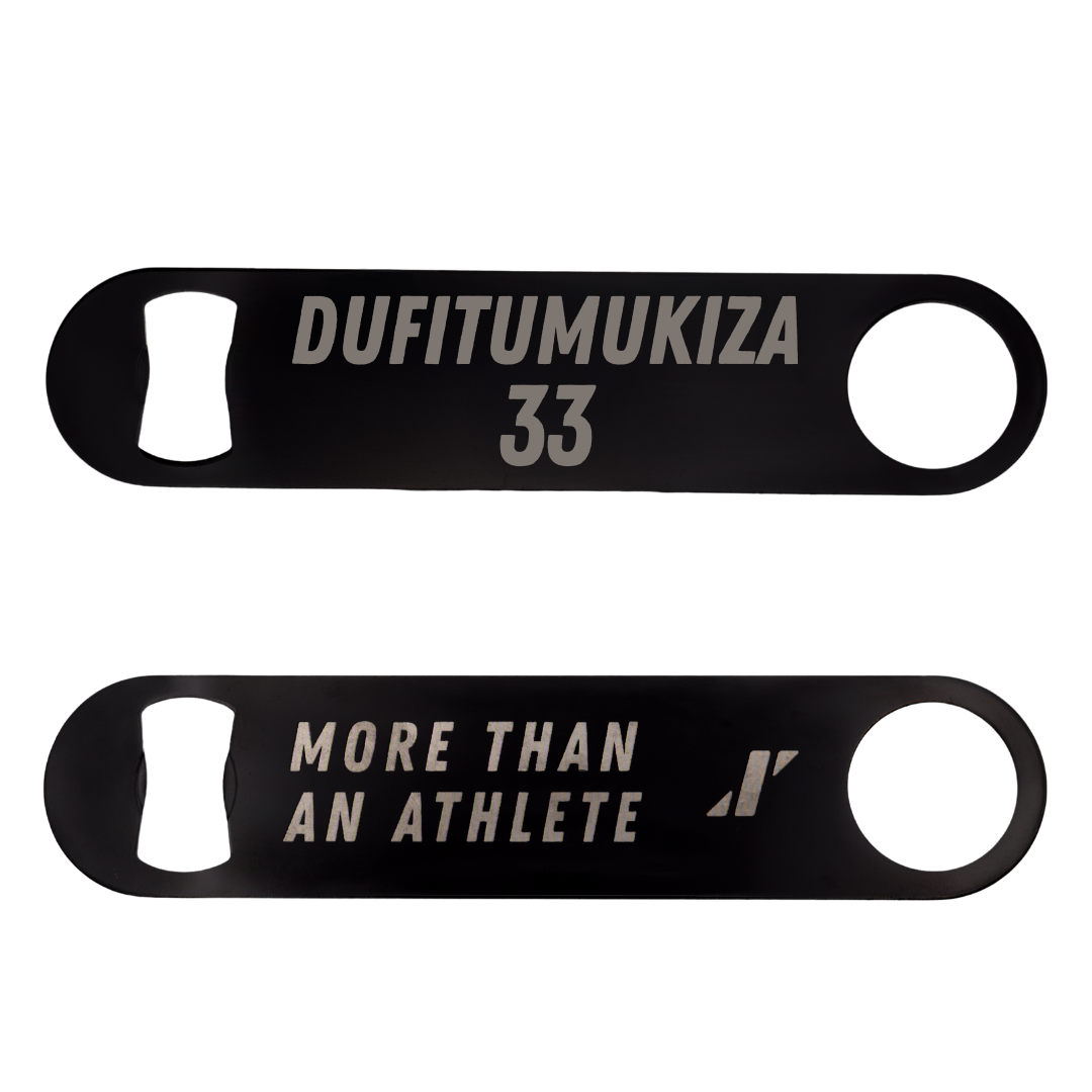 Adams State University Soccer Black Bottle Opener - #33 Frank Angelo Dufitumukiza