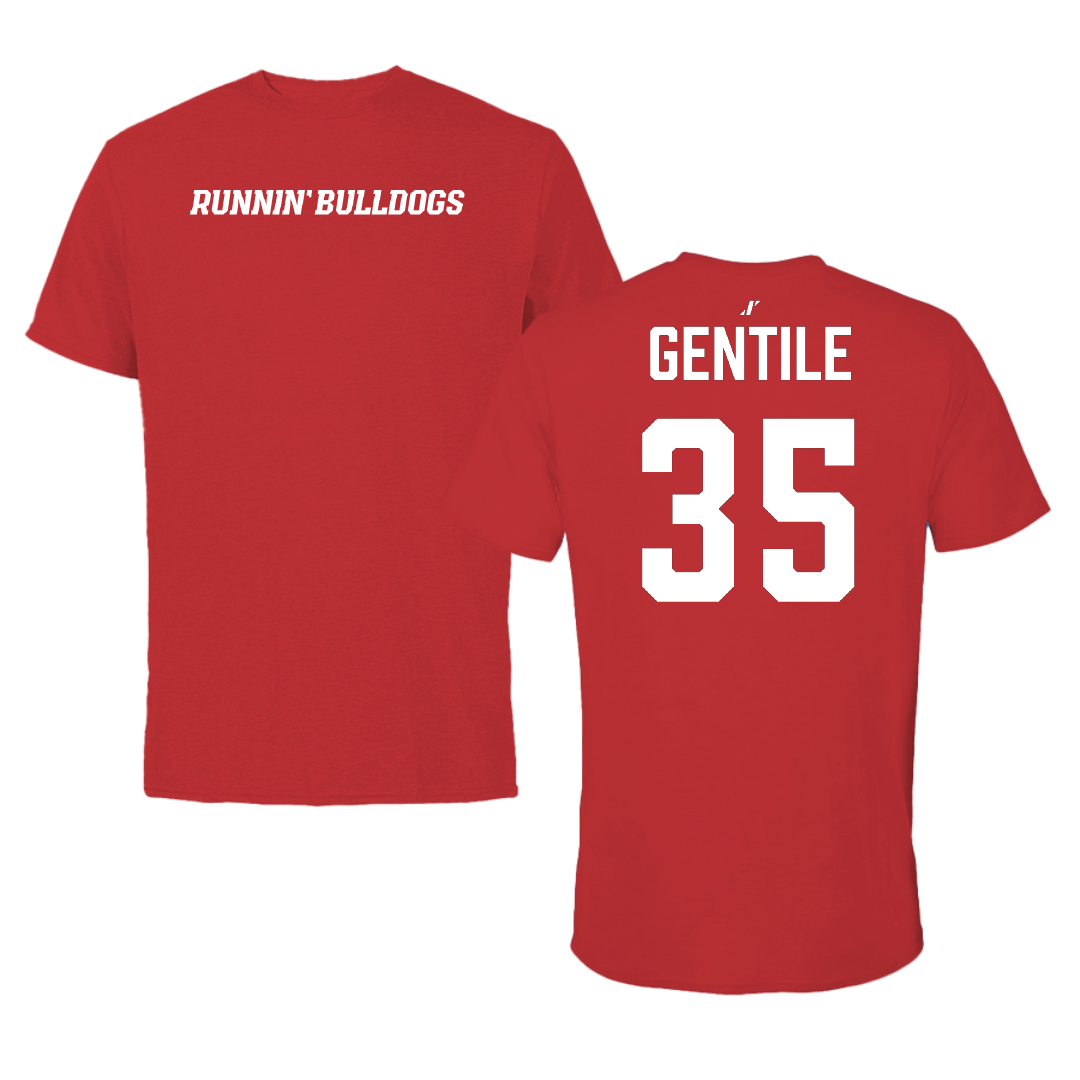 Gardner-Webb University Baseball Red Performance Tee - #35 Josh Gentile