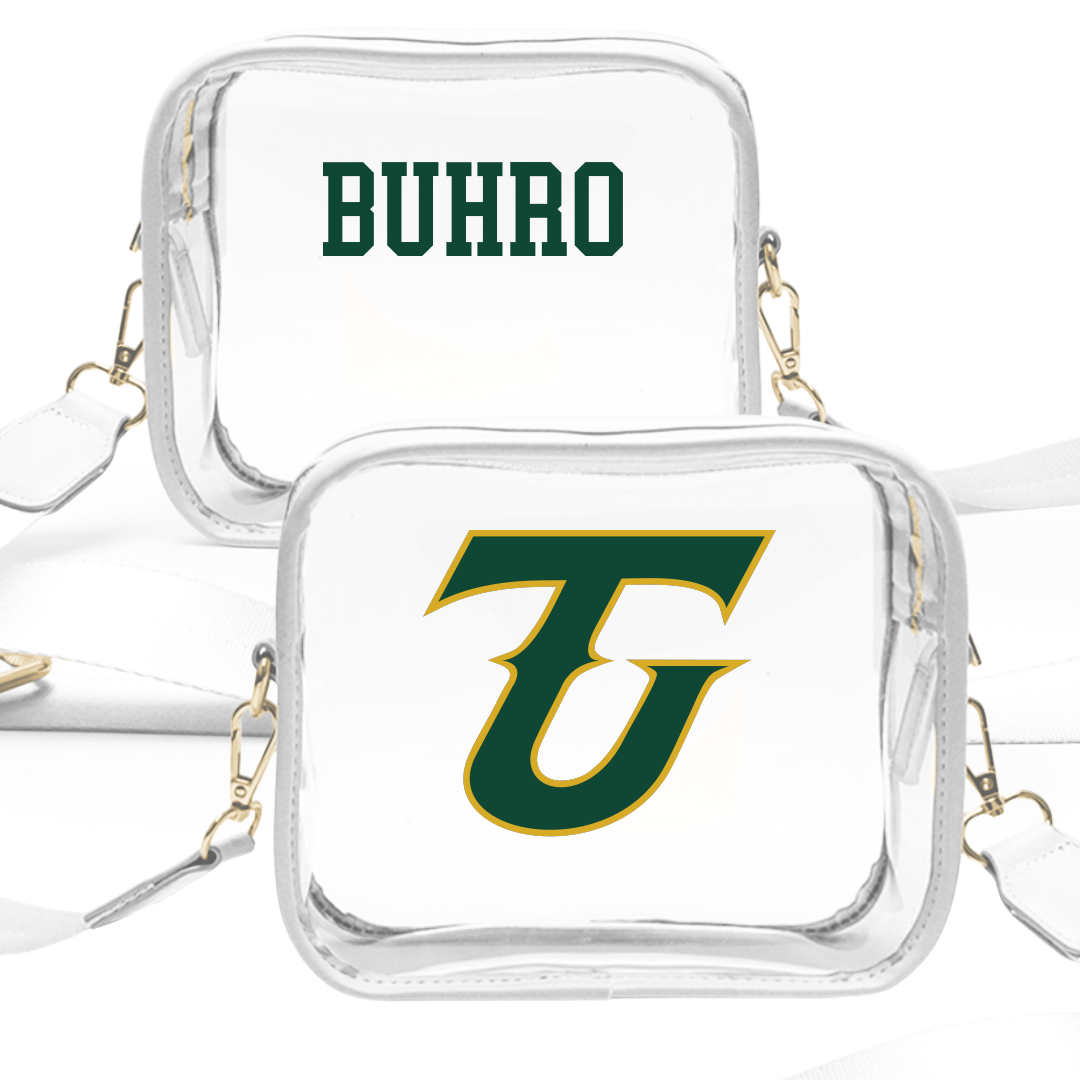 Tiffin University TF and XC White Clear Stadium Bag - Hayden Buhro