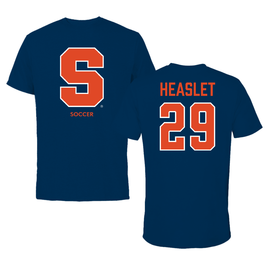 Syracuse University Soccer (W) Navy Primary Tee - #29 Lilly Heaslet