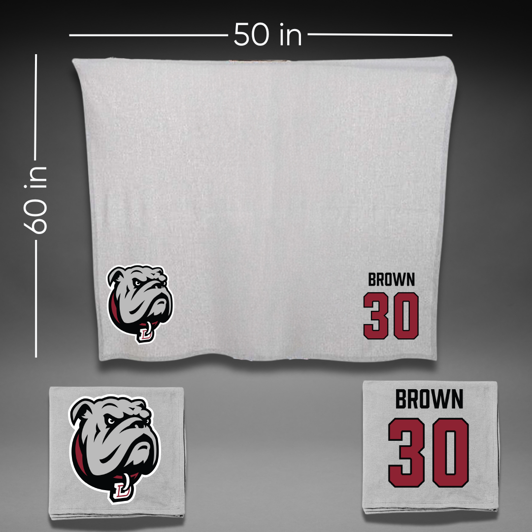 Dean College Football Gray Blanket - #30 Addison Brown