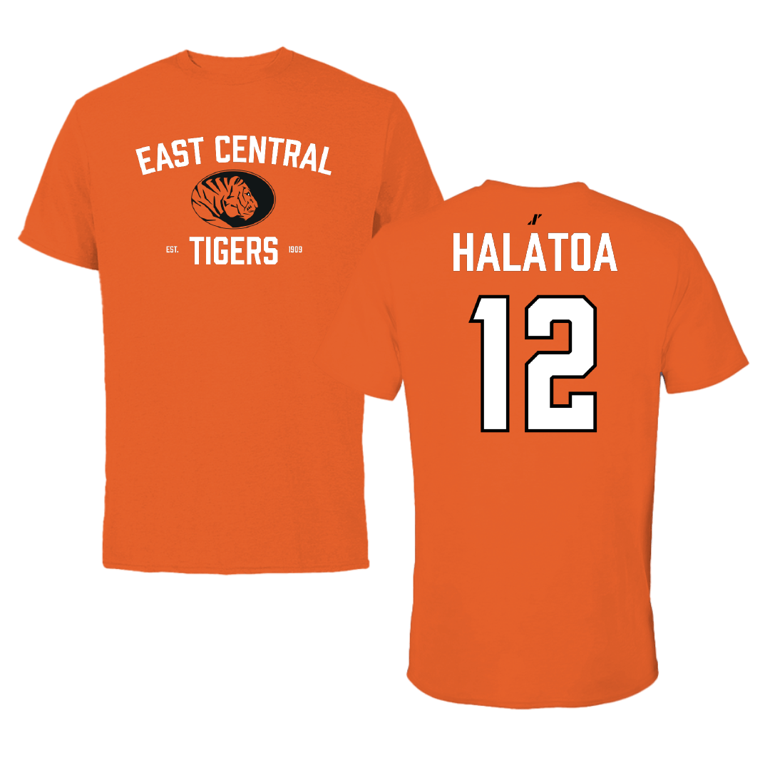 East Central University Volleyball (W) Orange General Tee - #12 Faiana Halatoa