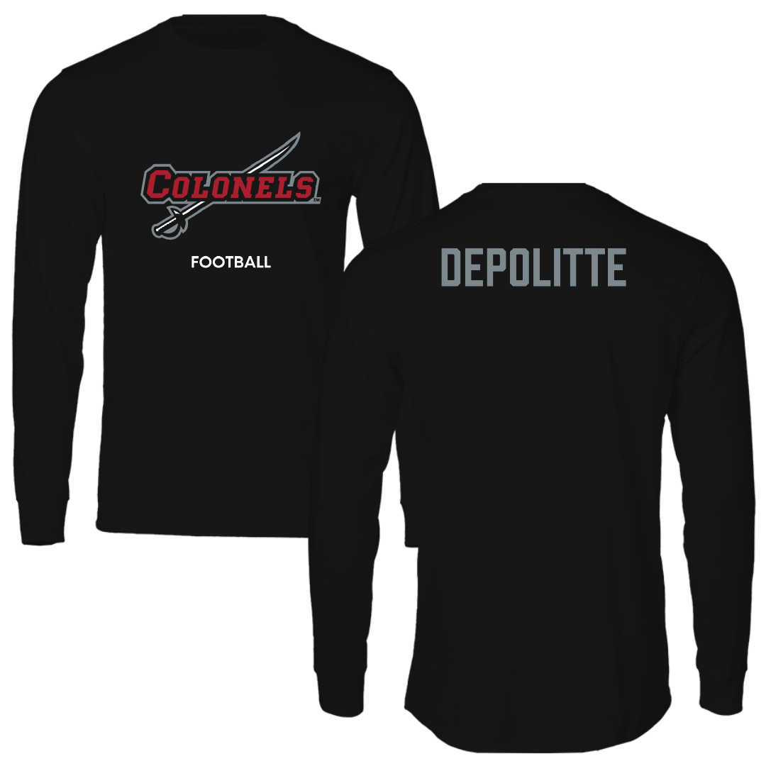 Nicholls State University Football Black Colonels Long Sleeve - Peyton Depolitte