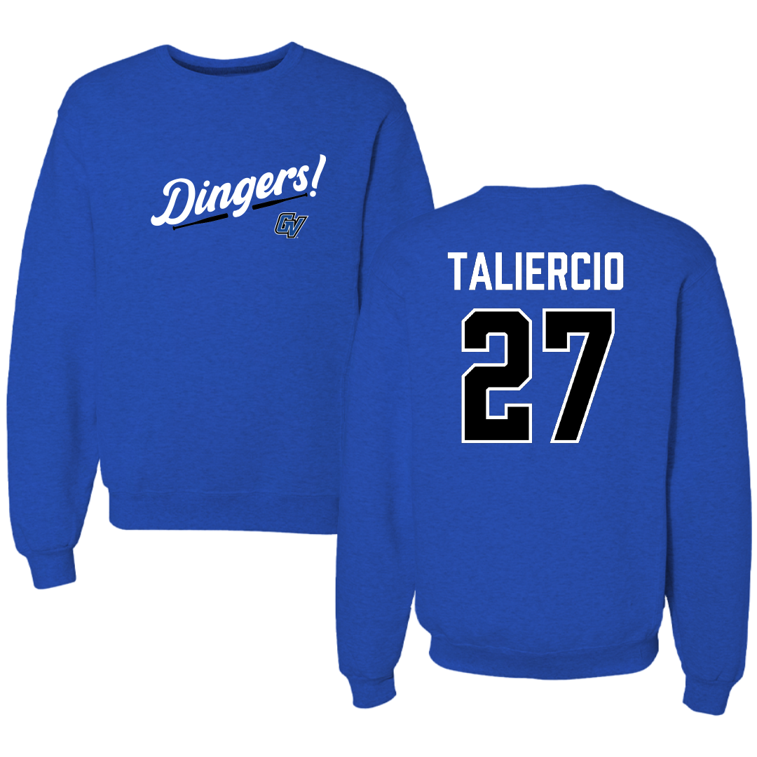 Grand Valley State University Softball Blue Dingers Crewneck - #27 Brynn Taliercio
