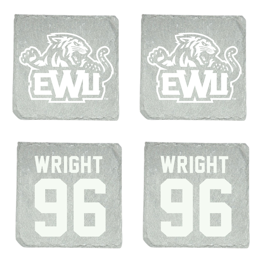 Edward Waters University Football Stone Coaster (4 Pack)  - #96 Xavier Wright