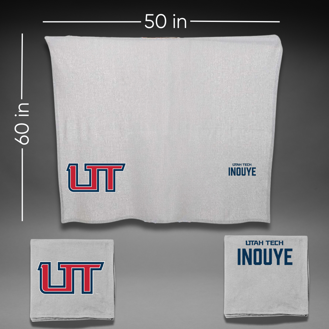 Utah Tech University Tennis (W) Gray Blanket - Maya Inouye