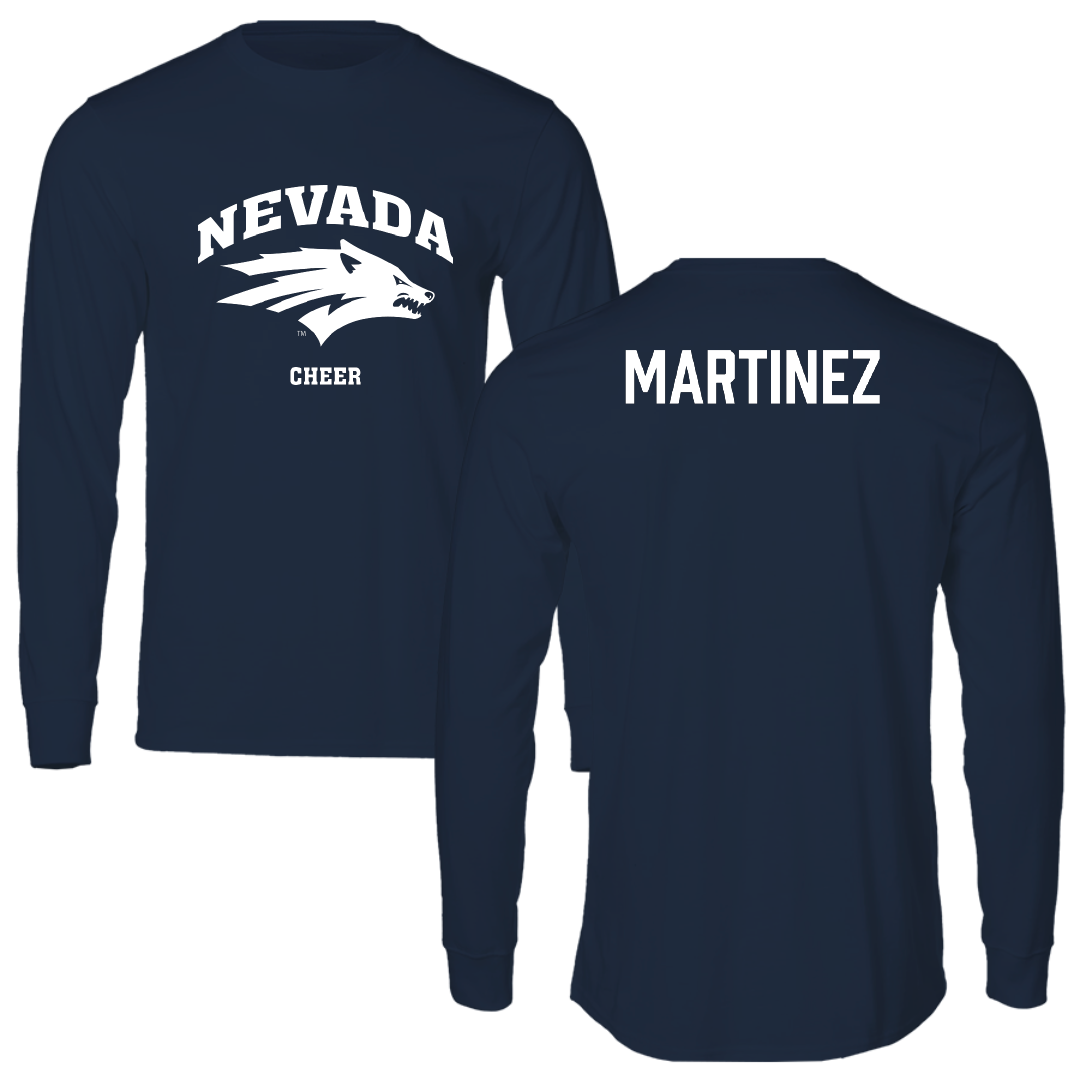 University of Nevada Cheer Navy Long Sleeve - Julianna Martinez
