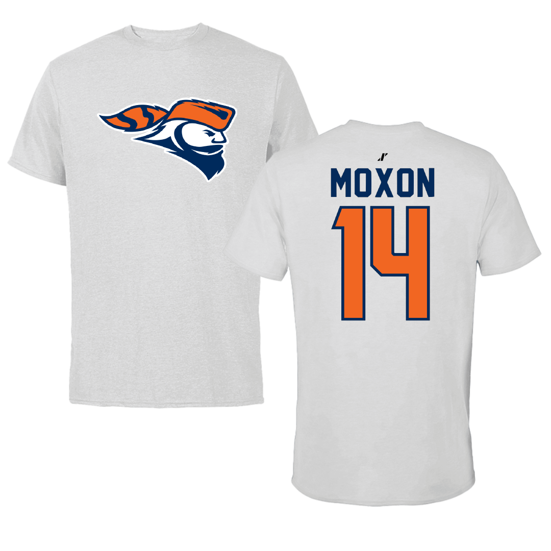 Carroll University Football Light Gray Tee - #14 Drake Moxon