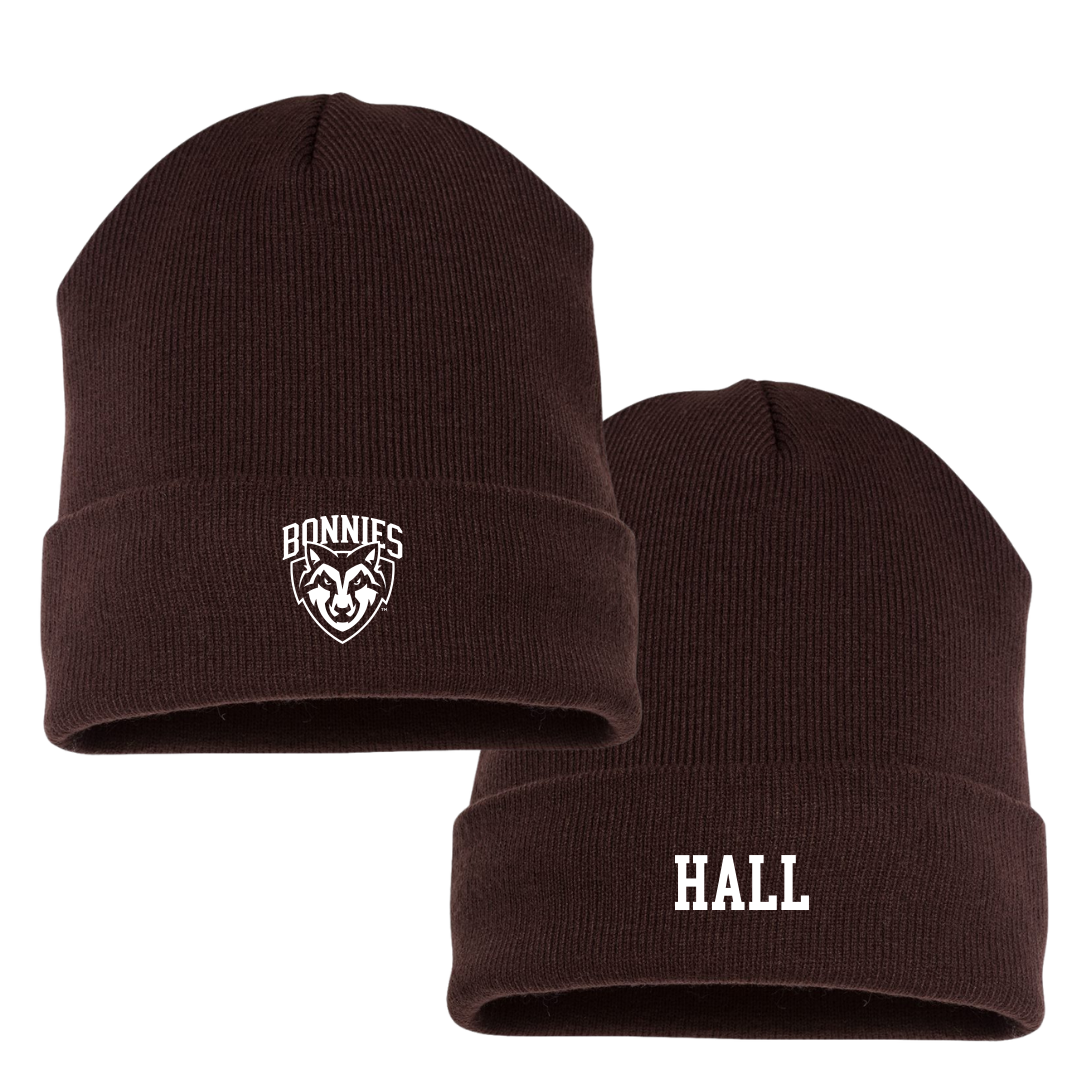 St. Bonaventure University Swimming & Diving Brown Beanie - Aiden Hall
