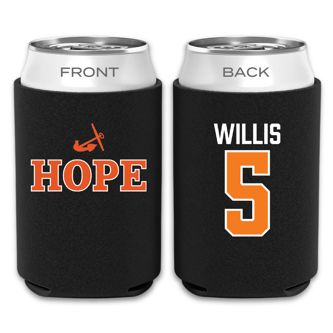 Hope College Basketball Black Can Cooler - #5 Quintin Willis
