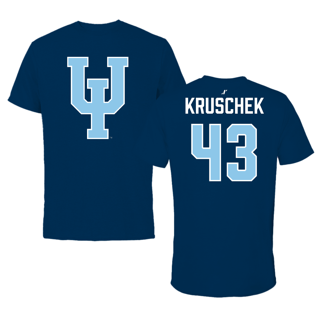 Upper Iowa University Baseball Navy Performance Tee - #43 Kaden Kruschek