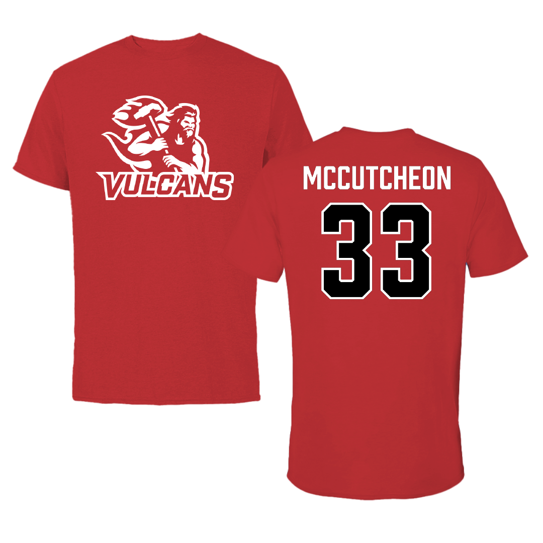 PennWest California Softball Red Tee - #33 Amarah McCutcheon