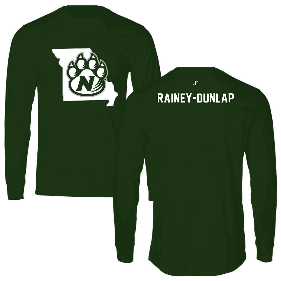 Northwest Missouri State University TF and XC Forest Green State Performance Long Sleeve - Jeremiah Rainey-Dunlap