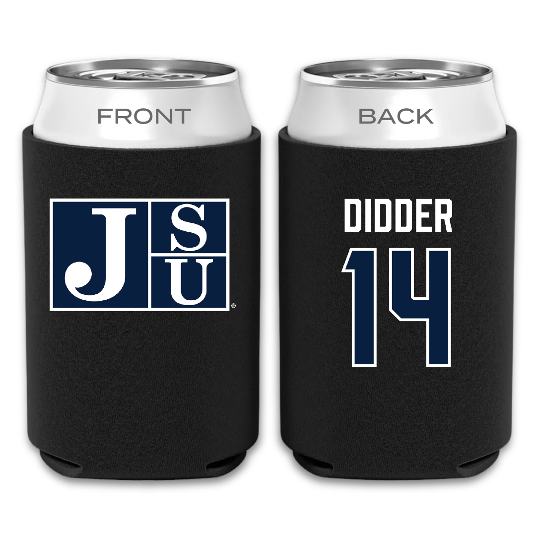 Jackson State University Baseball Black Can Cooler - #14 Nkosi Didder