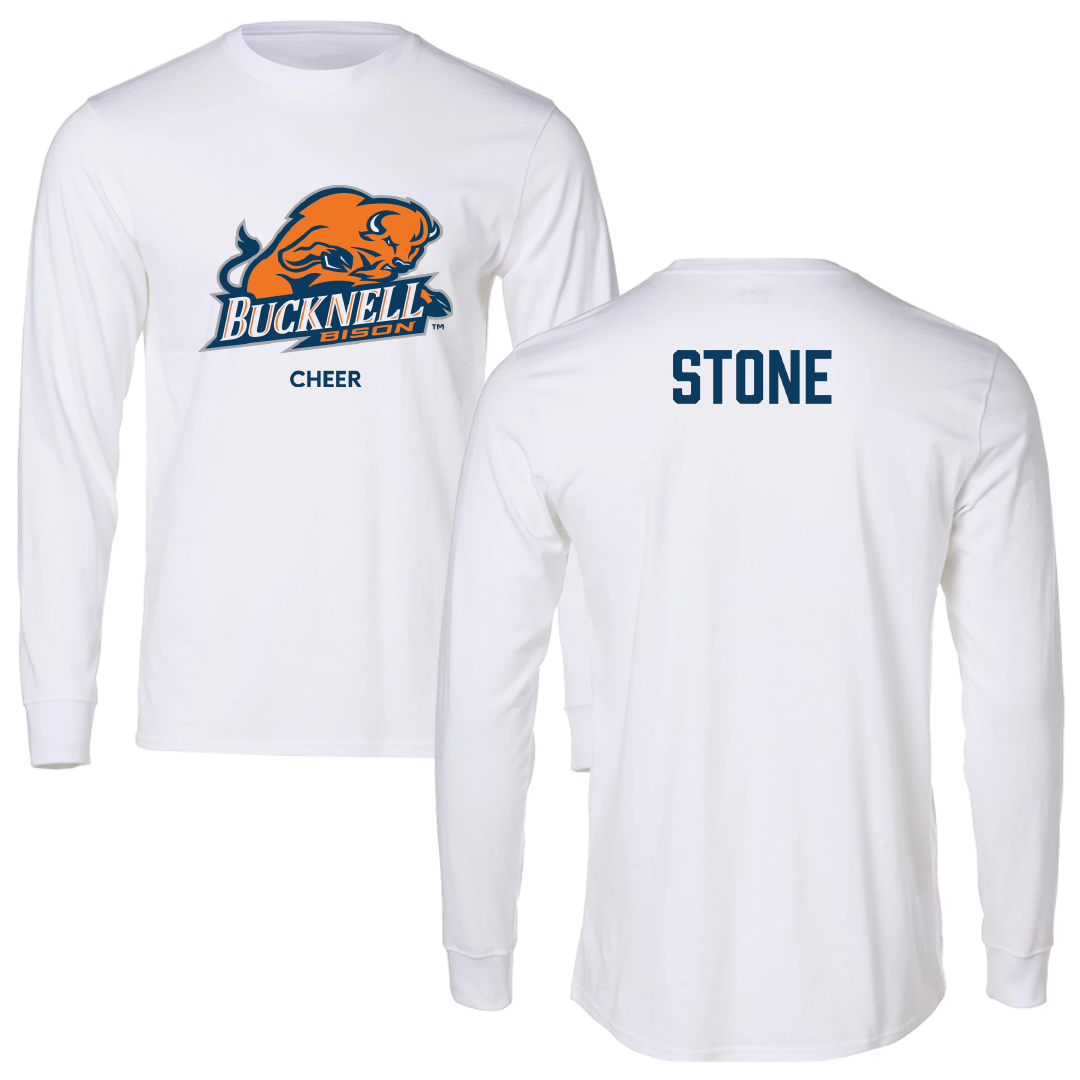 Bucknell University Cheer White Performance Long Sleeve - Ava Stone
